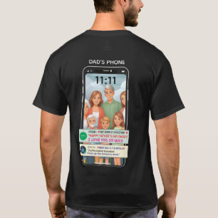 Anpassad Smartphone Fars Dag T-Shirt