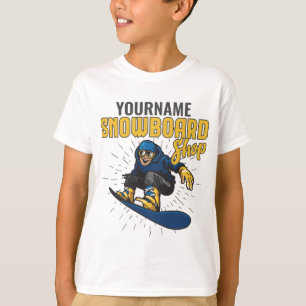 Anpassad Snowboardåkare Snowboardbutik Big Air T Shirt
