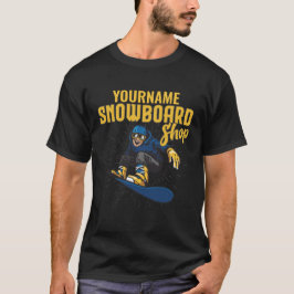 Anpassad Snowboardåkare Snowboardbutik Big Air T Shirt