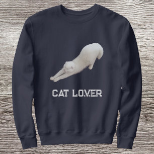 Anpassad Snygg Rolig Katt Husdjursälskare Marinblå T Shirt