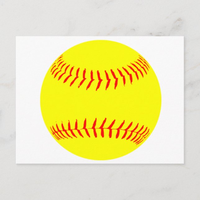 Anpassad Softball Vykort (Framsida)