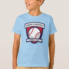 Anpassad Softboll Baseboll Logotyp T Shirt