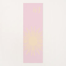 Anpassad Sol Yoga-matta Med Initialer