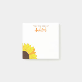 Anpassad solrosolja post-it block