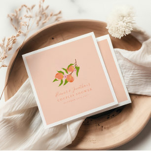 Anpassad sommar-persika frukt boho par-badkar pappersservett