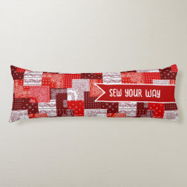 Anpassad sömnad lapptäcke bandana quilt mönster kroppskudde