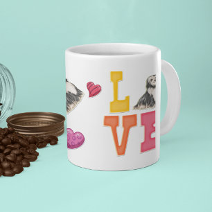 Anpassad söt Alla hjärtans dag Havanesiska hundäls Kaffemugg