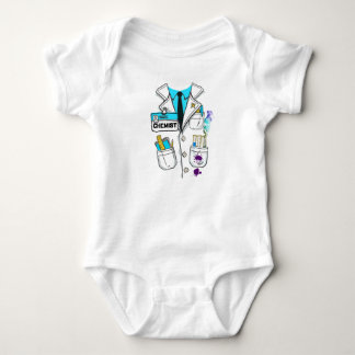 Anpassad söt babykemist namnskylt vetenskaplig lab t shirt
