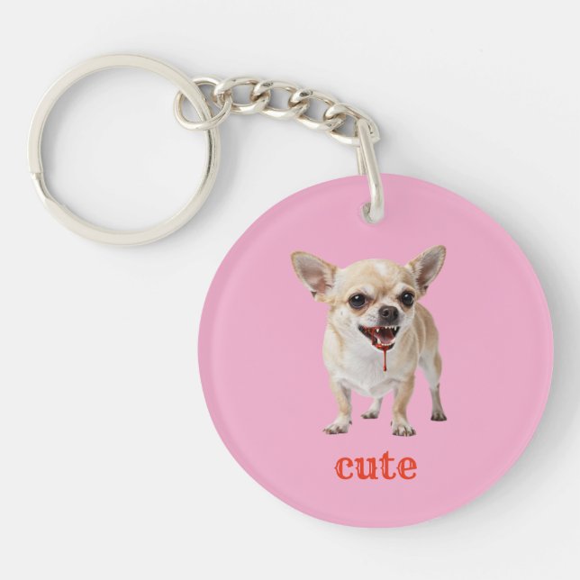 Anpassad Söt Chihuahua Aggressiv Elak Ondskefull (Framsidan)