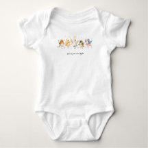 Anpassad söt dansande fåglar baby bodysuit