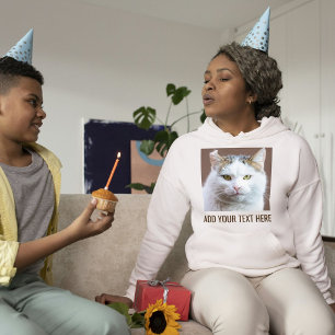 Anpassad söt kattälskare Askbrun text Husdjur Foto T Shirt