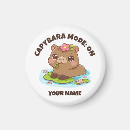 Anpassad Söt Kawaii Kapybara-läge Magnet