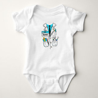 Anpassad söt namnskylt för barntandläkare, labbköl t shirt