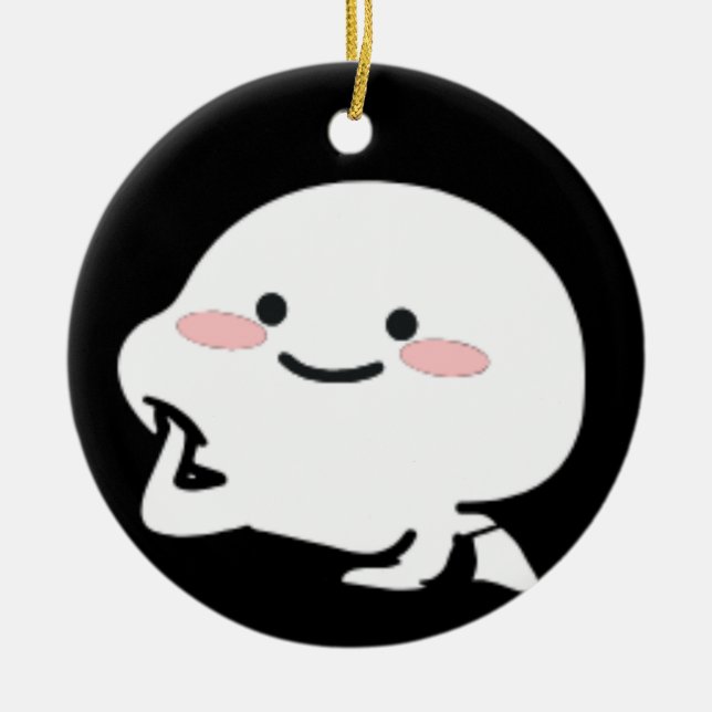 Anpassad söt quby-dekal-gåva till henne, mamma julgransprydnad keramik (Framsidan)