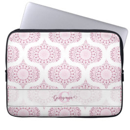Anpassad Söt Rosa 70s Confetti Snöre Mandala Laptop Fodral