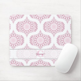 Anpassad Söt Rosa 70s Confetti Snöre Mandala Musmatta