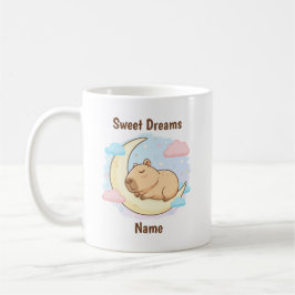 Anpassad söta drömmar Capybara-mugg Kaffemugg