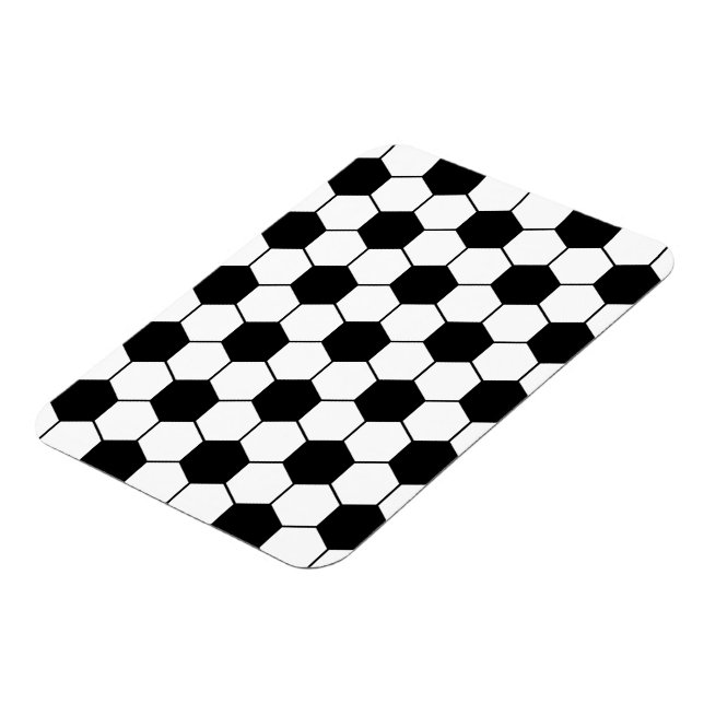 Anpassad sotarball mönster Black White Magnet (Vänstra Sidan)