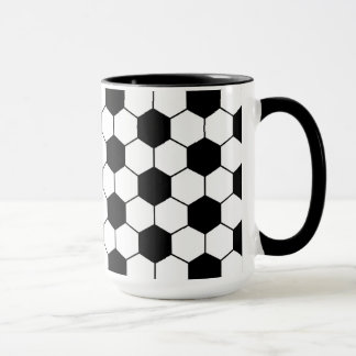 Anpassad sotarball mönster Black White Mugg