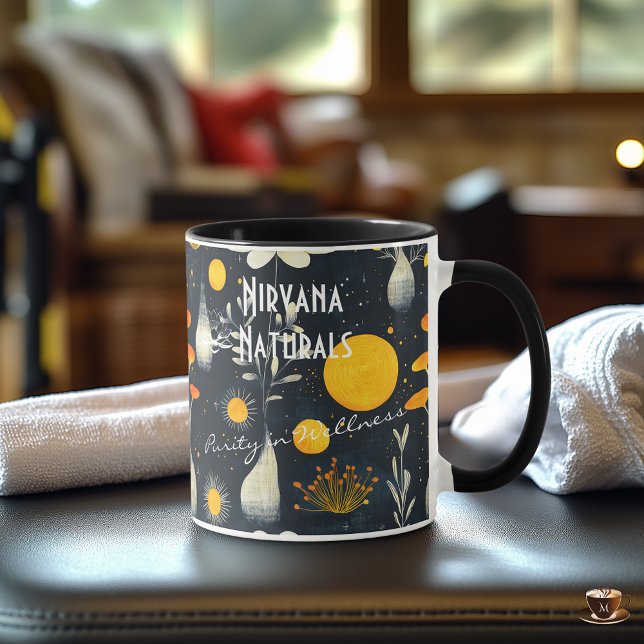 Anpassad spa- och wellness-mugg med blommor mugg (Skapare uppladdad)