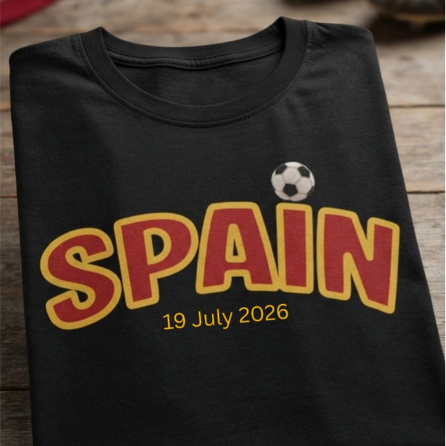 Anpassad Spanien Flaggfärg Sport  T Shirt (Skapare uppladdad)