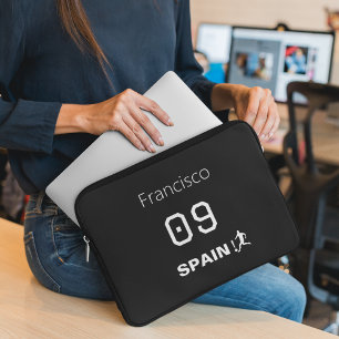 Anpassad Spanien Nationell Fotboll Professionell M Laptop Fodral