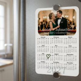 Anpassad Spara Datum Foto Magnet 2027 Kalender