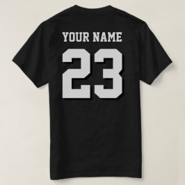 Anpassad Sportströja T-Shirt - Namn och Nummer