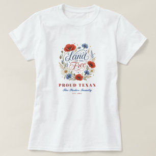 Anpassad Stat Stolthet Familjenamn Landet För De F T Shirt