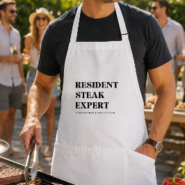 Anpassad Steak Lover BBQ Rolig Grillning Present Förkläde
