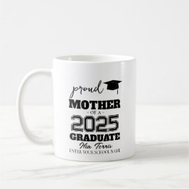 Anpassad stolt mamma till en examen 2025 kaffemugg