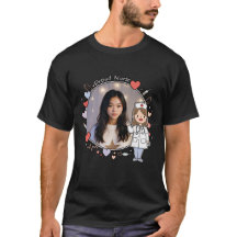 Anpassad stolt sjuksköterska fotoram T-shirt med s