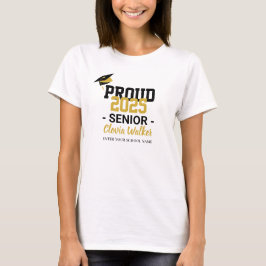 Anpassad, stolt skolchef student t shirt
