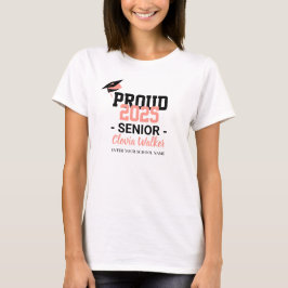 Anpassad, stolt skolchef student t shirt