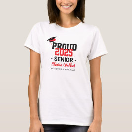 Anpassad, stolt skolchef student t shirt