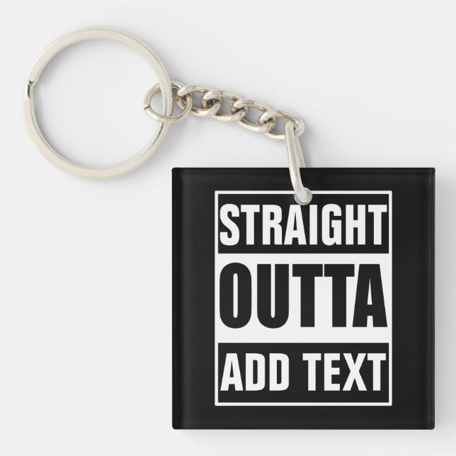 Anpassad Straight Outta Lägg Till Din Egen Text (Framsidan)