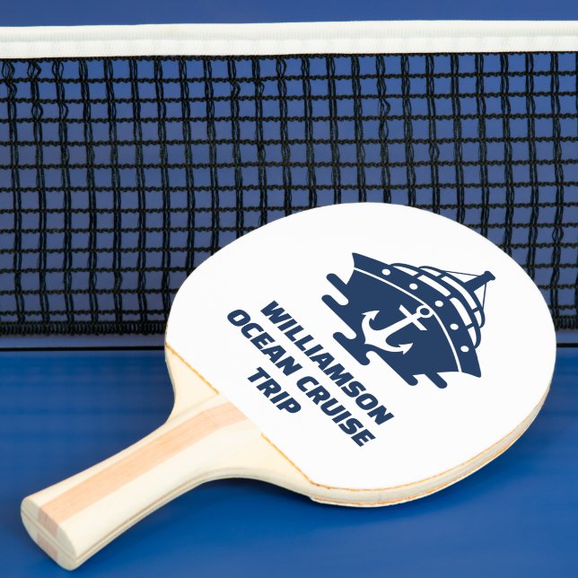 Anpassad strandkryssning nautisk resa pingisracket (Insitu)