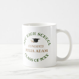 Anpassad studentfirande för gymnasieexamen kaffemugg