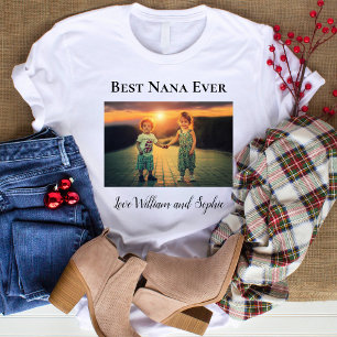 Anpassad Super Nana Alltid Foto T Shirt