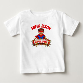 Anpassad Superhjälte T-Shirt för Barn med Namn och