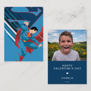 Anpassad Superman Foto Alla Hjärtans Dag Anteckningskort