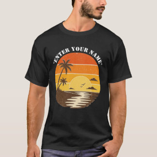 Anpassad Superpappa Alltid Retro Solnedgång Fars D T Shirt