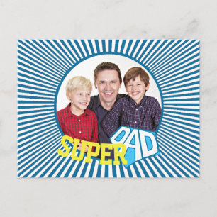 Anpassad Superpappa-serietidning med foto Vykort