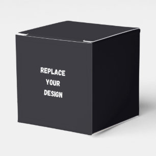 Anpassad svart enkel design Lägg till foto eller t Presentaskar