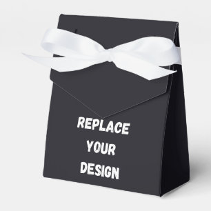 Anpassad svart enkel design Lägg till foto eller t Presentaskar