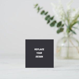 Anpassad svart enkel design Lägg till foto eller t Tilläggskort