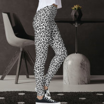 Anpassad svart och grå safari leopard tryckmönster