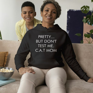 Anpassad svart och vit söt modern husdjur katt tex t shirt
