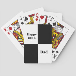 Anpassad svart rutig casinokort