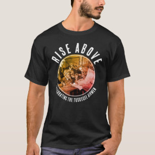 Anpassad svart stig över TUSKEGEE AIRMEN T Shirt